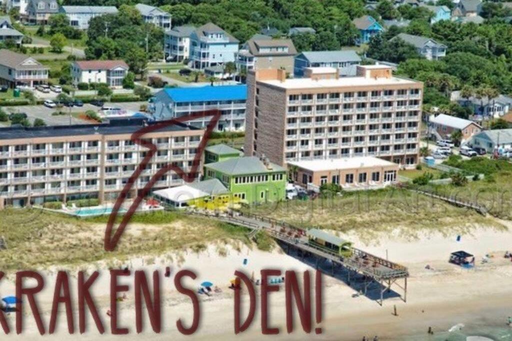 Kraken'S Den * Oceanview * Steps To Ocean * Pool Apartment Carolina Beach Ngoại thất bức ảnh